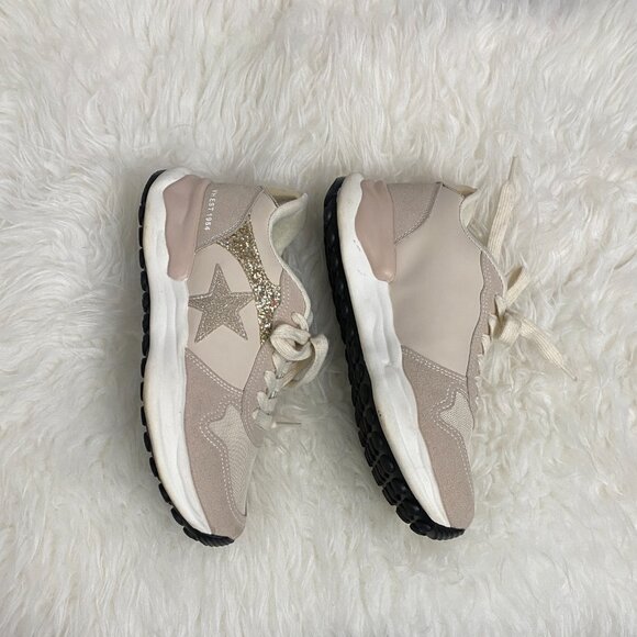 Vintage Havana Women Shoes Run Nude Glitter Sneaker Size 7 - Picture 3 of 8